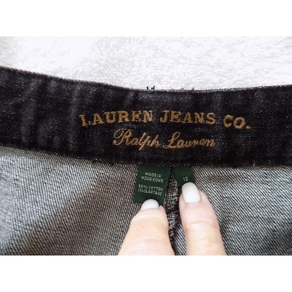 Ralph Lauren Jeans Co. black denim jeans size 12 NWT - Picture 5 of 5